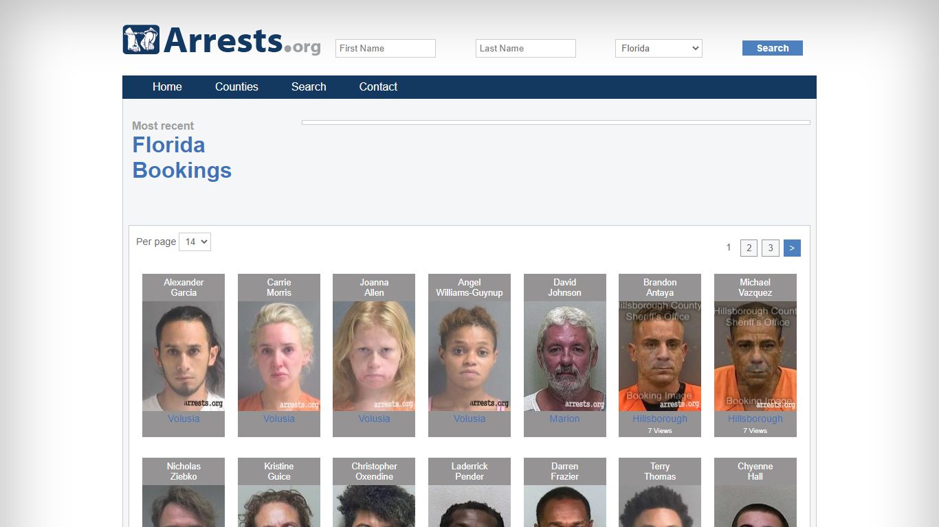 Volusia County Arrests and Inmate Search